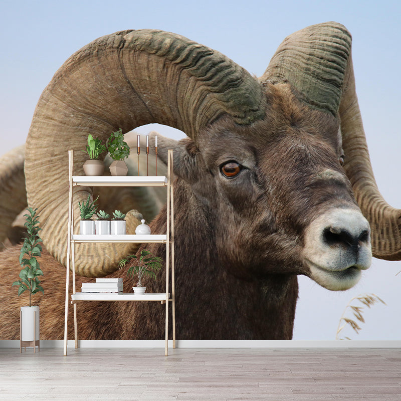 Photography Animal Sheep Mural Wallpaper Environment Friendly for Living Room