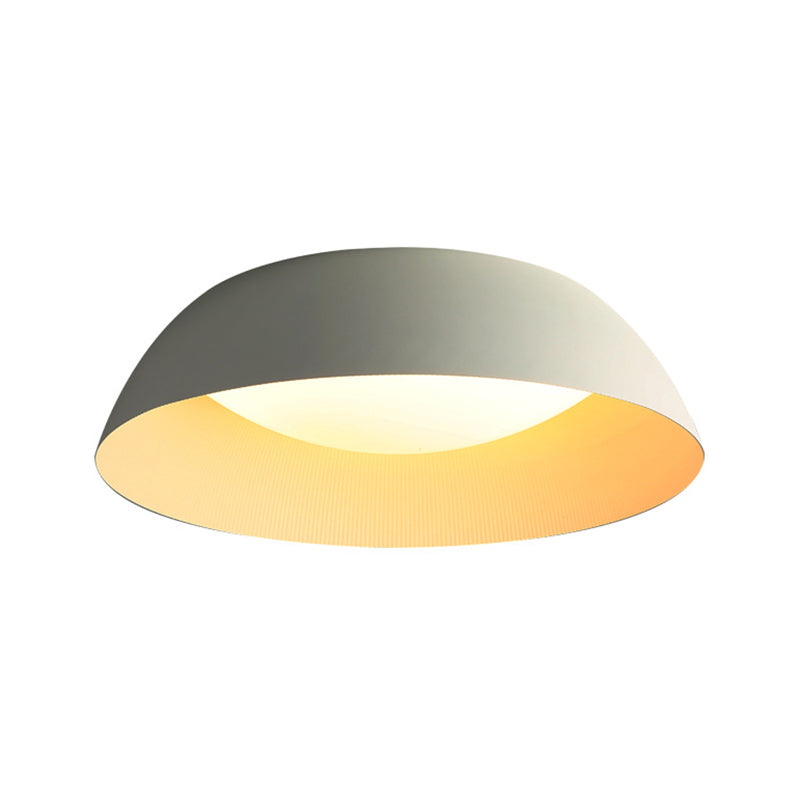 Modern Simplicity LED Flush Mount Aluminium Circular Ceiling Light with Acrylic Shade