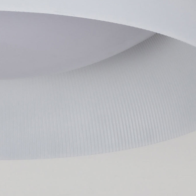 Modern Simplicity LED Flush Mount Aluminium Circular Ceiling Light with Acrylic Shade