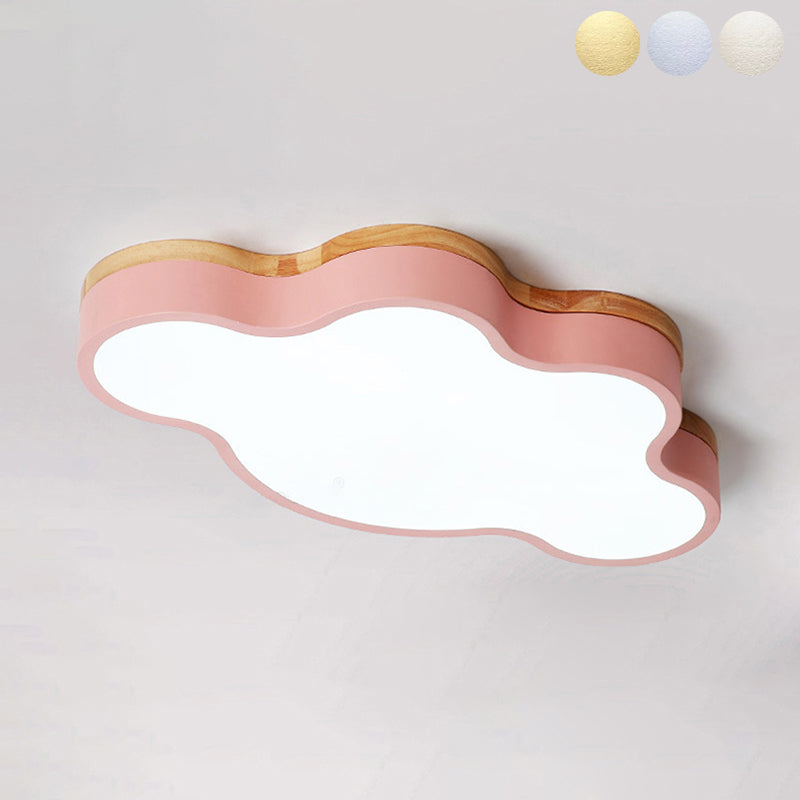 1-Light Flush Mount Nordic Macarons Flush Mount Ceiling Beleuchtung Befestigung