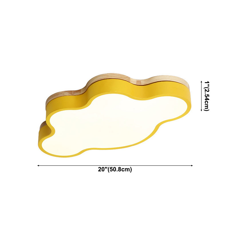 1-Light Flush Mount Nordic Macarons Flush Mount Ceiling Beleuchtung Befestigung