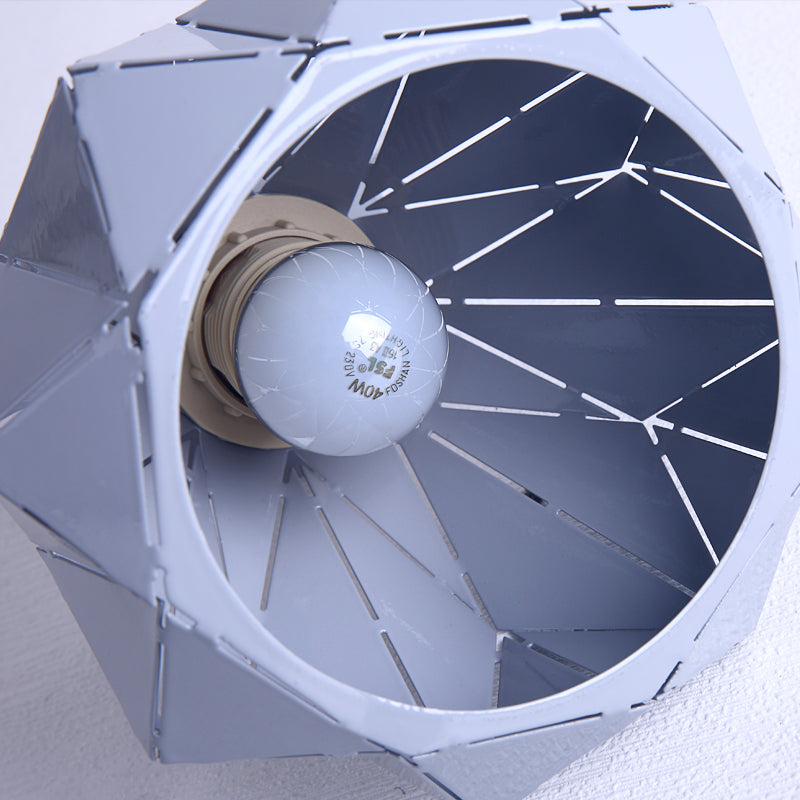 Plafonnier encastré en métal et diamant, style nordique, 1 gris clair/bleu/or, luminaire encastré pour porche