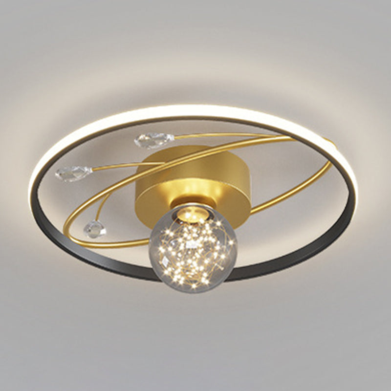 Multi-lights Multi-lights Flush mount moderno estilo de iluminación de techo de montaje en oro