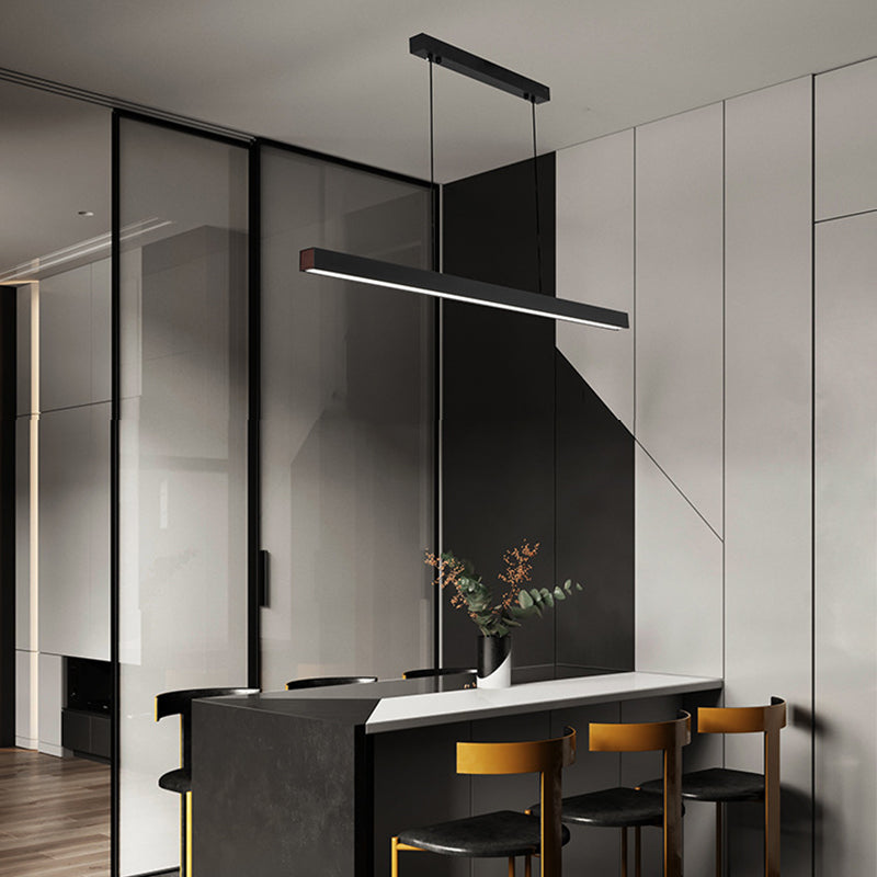 Linear Island Pendant Lights Modern Lighting Chandelier Metal 1 Light Island Lights