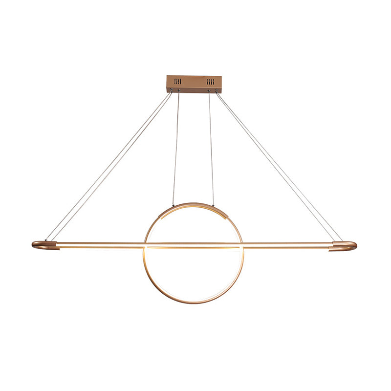 Geometric Island Light Modern Kitchen Island Lighting Metal 2 Light Island Ceiling Light