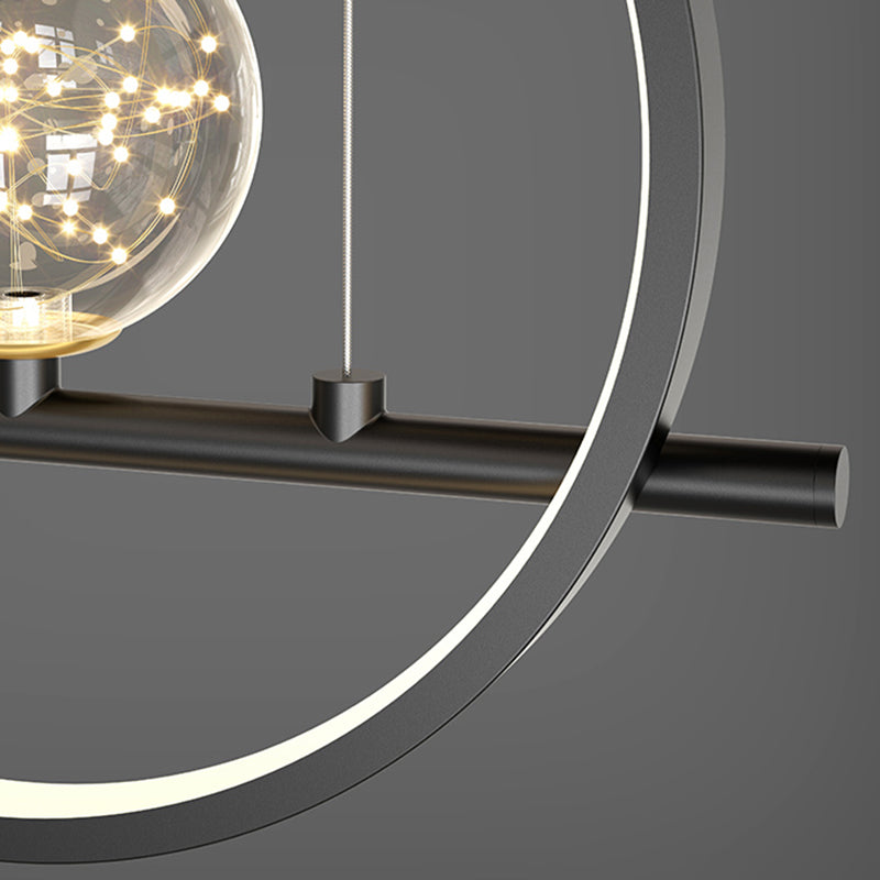 Nordic Characteristic Simple Modern Light Luxury Style LED Island Chandelier Light for Dining Room