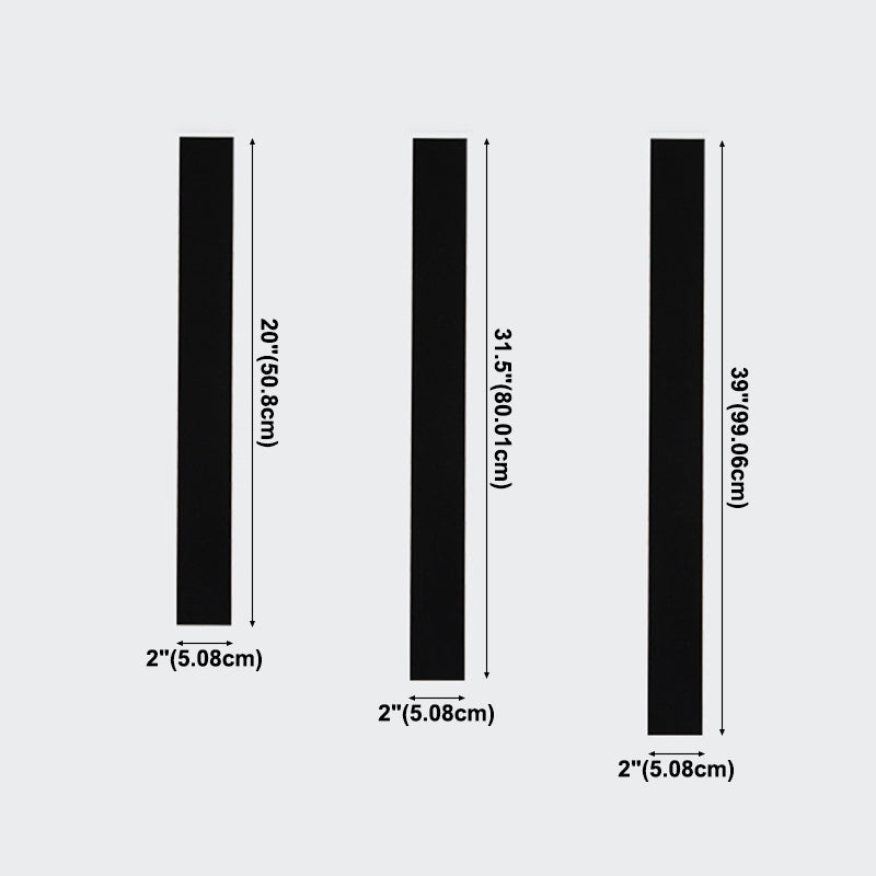 Estilo moderno Simple Light Sombra de matriz de pared de la pared 1 Light Sponces in Black para al aire libre