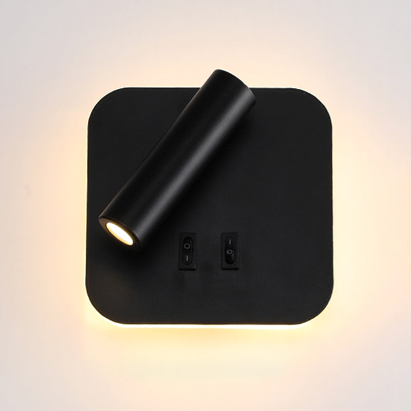 Lampada a 2 luci in metallo a parete moderna moderna geometrica