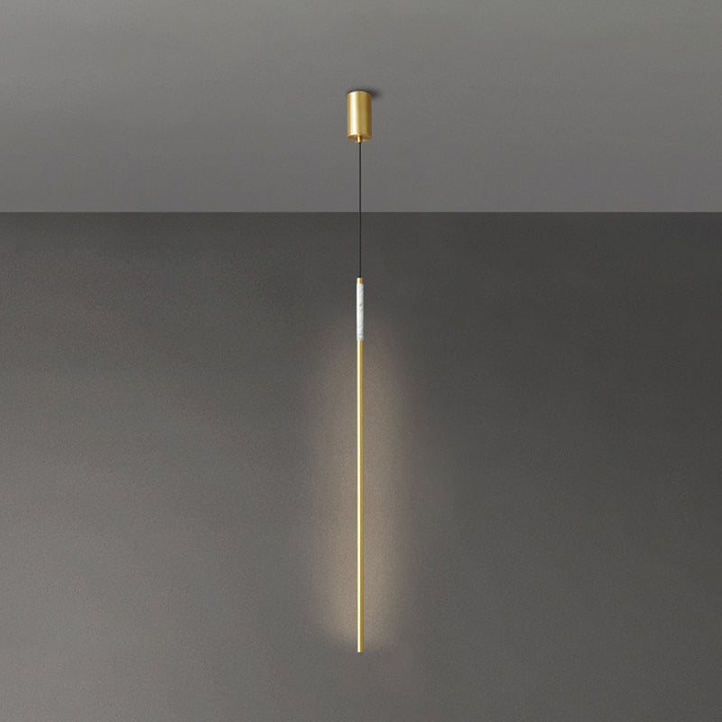 Pendre de style simple moderne Cuivre 1 éclairage léger pour le chevet ou salon