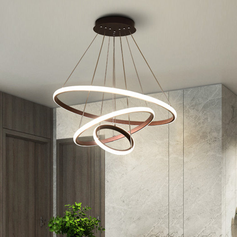 Lampadario contemporaneo a 3 lampadario circolare di lampadario ristorante il lampadario appeso