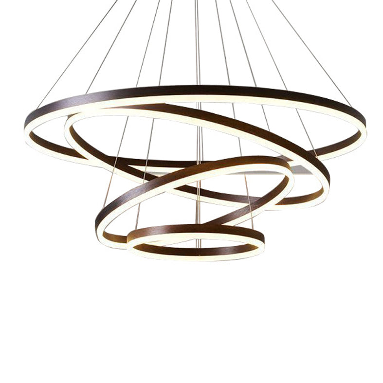 Lampadario circolare contemporaneo lampadario del ristorante il lampadario appeso con ombra acrilica