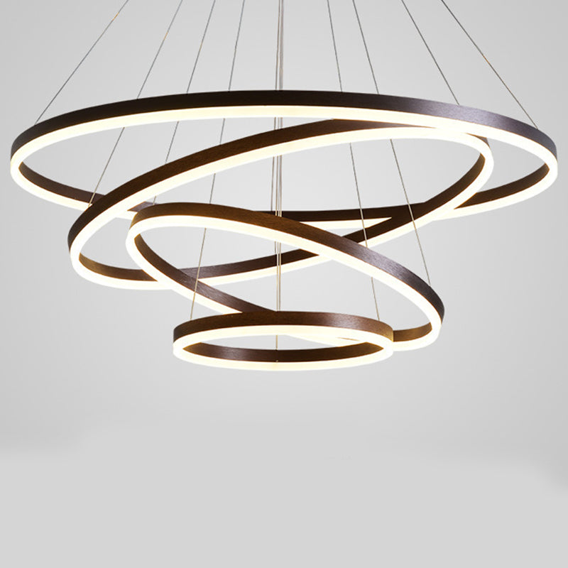 Lampadario circolare contemporaneo lampadario del ristorante il lampadario appeso con ombra acrilica