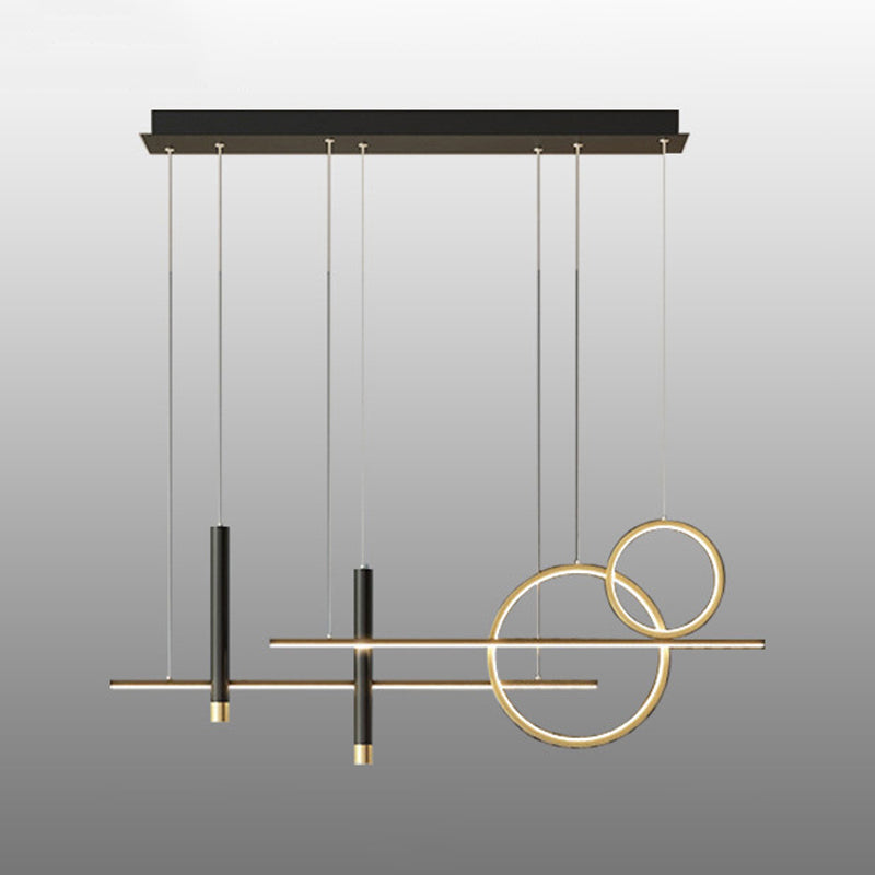 Modern Hanging Ceiling Light with Canister Light for Dining Room Restaurant