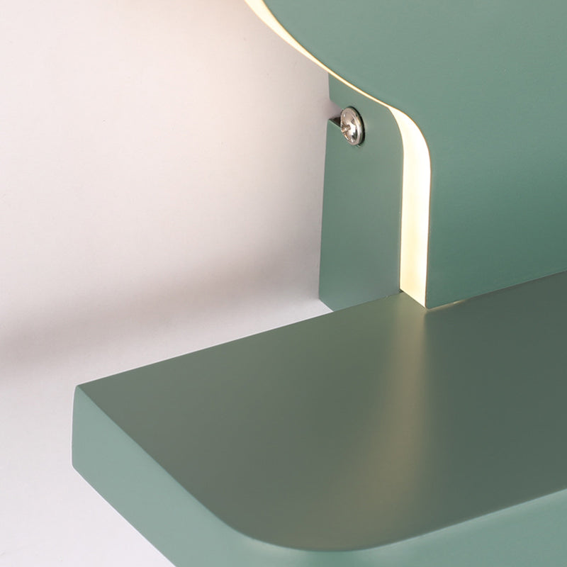 Green Dinosaur Metal Wall Sconce LED Wall Mounted Light Fixture for Child Room