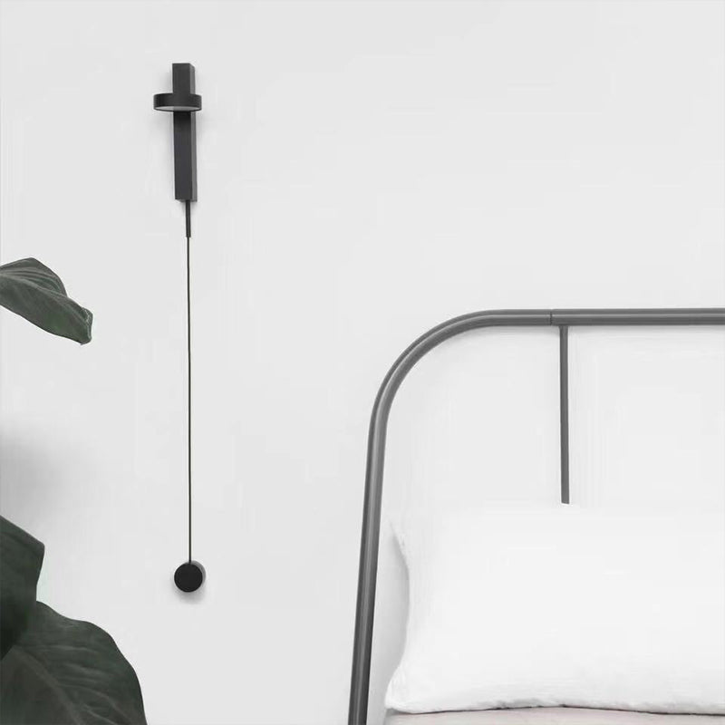 Lampada con applique a parete con montaggio a filo metallico moderno lampada scontata in nero/oro/bianco