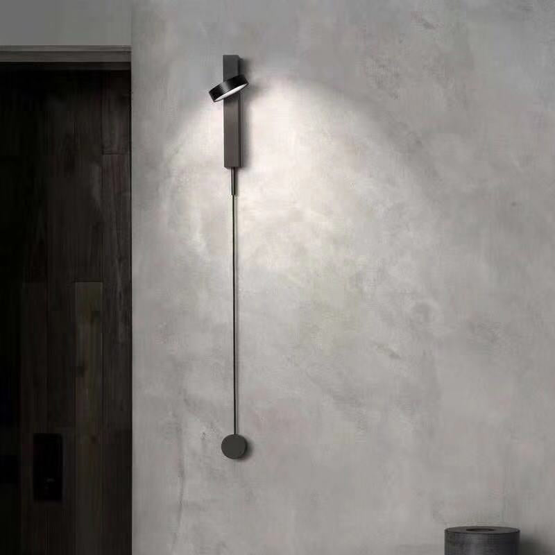 Lampada con applique a parete con montaggio a filo metallico moderno lampada scontata in nero/oro/bianco