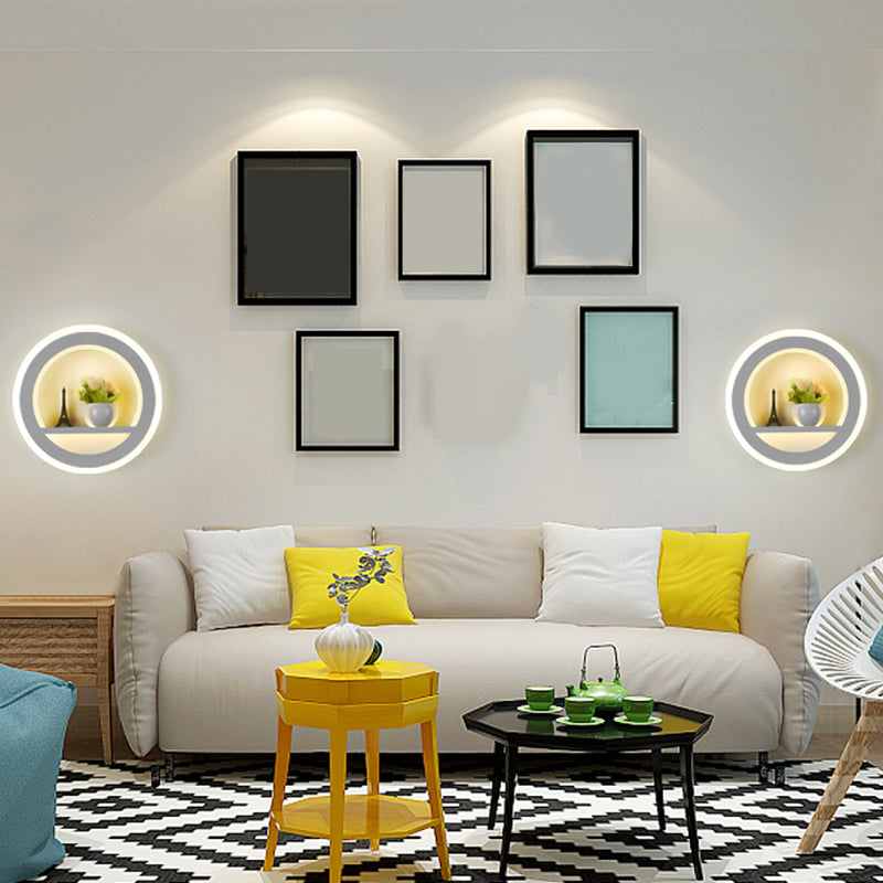 Metalen SCONCE LICHT CARToon -vormige wandbevestiging Lichtbeveiliging voor slaapkamerfoyer