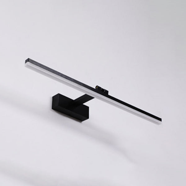 Black Elongated Wall Mounted Lamp Simplicity Style LED Metal Wall Sconce Lighting