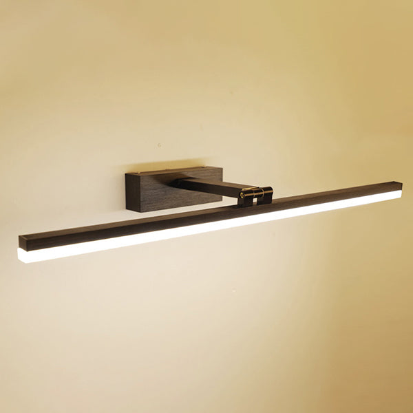 Black Elongated Wall Mounted Lamp Simplicity Style LED Metal Wall Sconce Lighting