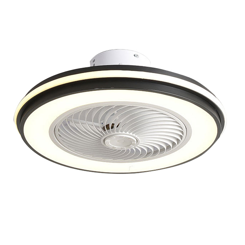 Abgerundete Deckenventilator Lampe Schlafzimmer Metall Nordic Style LED Semi-Flush Mount Light