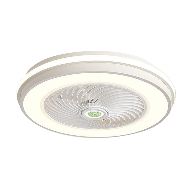 Abgerundete Deckenventilator Lampe Schlafzimmer Metall Nordic Style LED Semi-Flush Mount Light