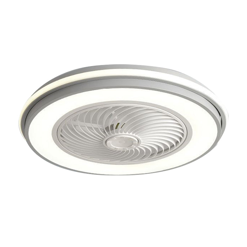 Abgerundete Deckenventilator Lampe Schlafzimmer Metall Nordic Style LED Semi-Flush Mount Light