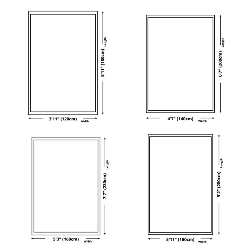 Black Modern Rug Polyester Graphic Rug Non-Slip Backing Area Rug for Living Room