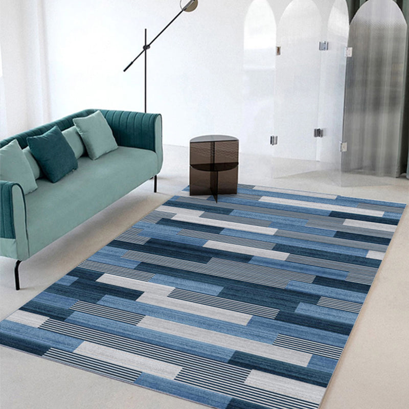 Simplicity Home Decoration Carpet Graphic Print Area Rug Polyester Non-Slip Backing Indoor Carpet