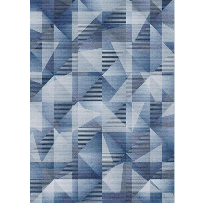 Simplicity Home Decoration Carpet Graphic Print Area Rug Polyester Non-Slip Backing Indoor Carpet