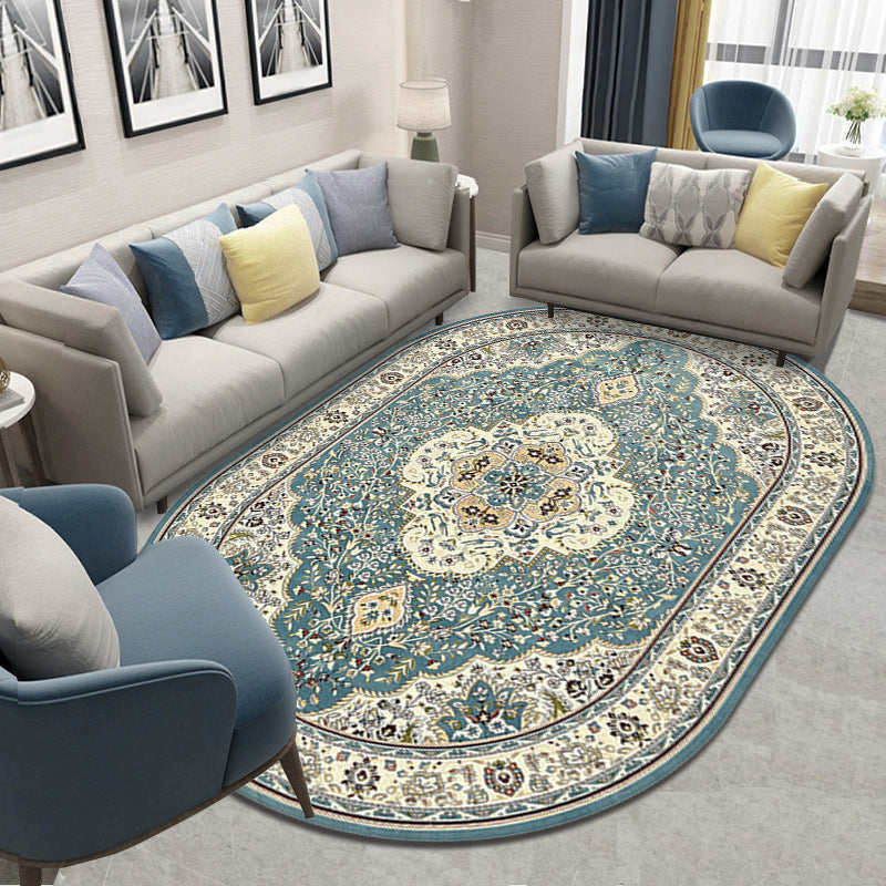 Rapis vintage classique Rapis graphique brun clair tapis intérieur lavable pour décoration intérieure