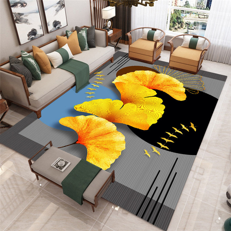 Colorful Modern Carpet Animals Pattern Polyester Area Rug Stain Resistant Rug for Home Decor