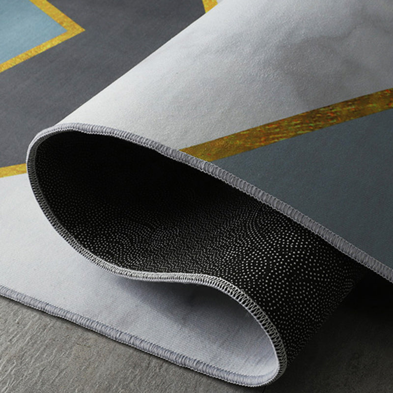 Fancy Living Room Area Carpet Brown Animal Pattern Polyester Area Rug Anti-Slip Washable Rug