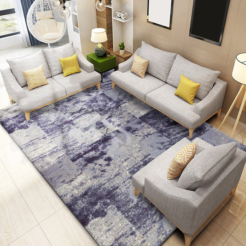 Gold Modern Carpet Polyester Graphic Carpet Non-Slip Backing Carpet for Home Decor