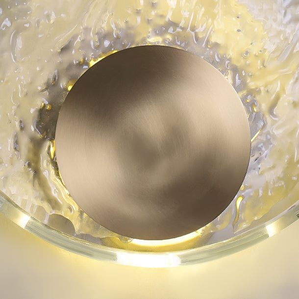 Crystal Ideas de iluminación de pared de 1 luces Round Clear Modern Style Lighting Lights Lights