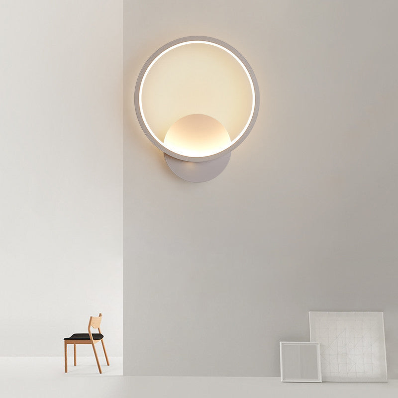 Lumières à nuances géométriques en métal Modern Simple Style 1 HEAD WALL MOUR MOURNAL