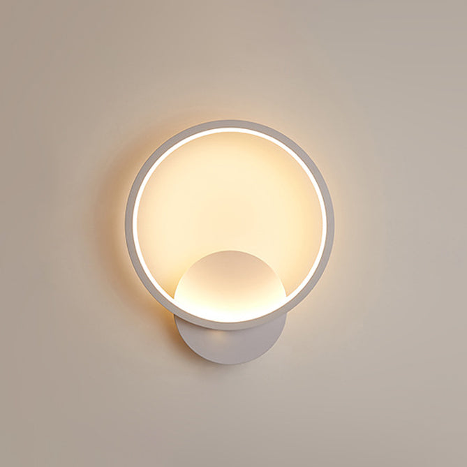 Lumières à nuances géométriques en métal Modern Simple Style 1 HEAD WALL MOUR MOURNAL