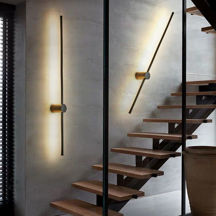 Lineaire wandkandelverlichting Moderne wandverlichting Wandmakerij metaal 1 lichte sconce lichten