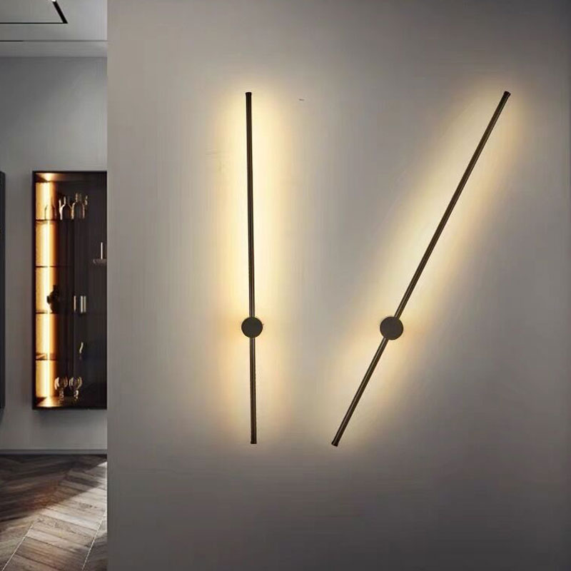 Lineaire wandkandelverlichting Moderne wandverlichting Wandmakerij metaal 1 lichte sconce lichten