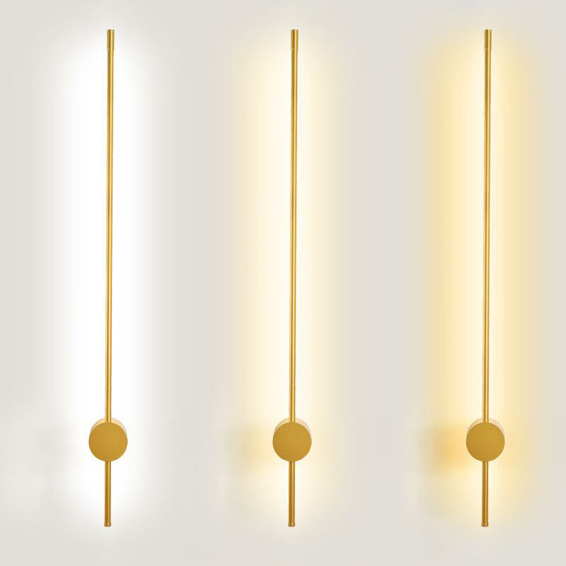 Lineaire wandkandelverlichting Moderne wandverlichting Wandmakerij metaal 1 lichte sconce lichten