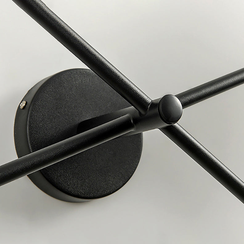 Luci di applique geometriche moderne lampade a parete metallo 4 luci di sconde murale leggera