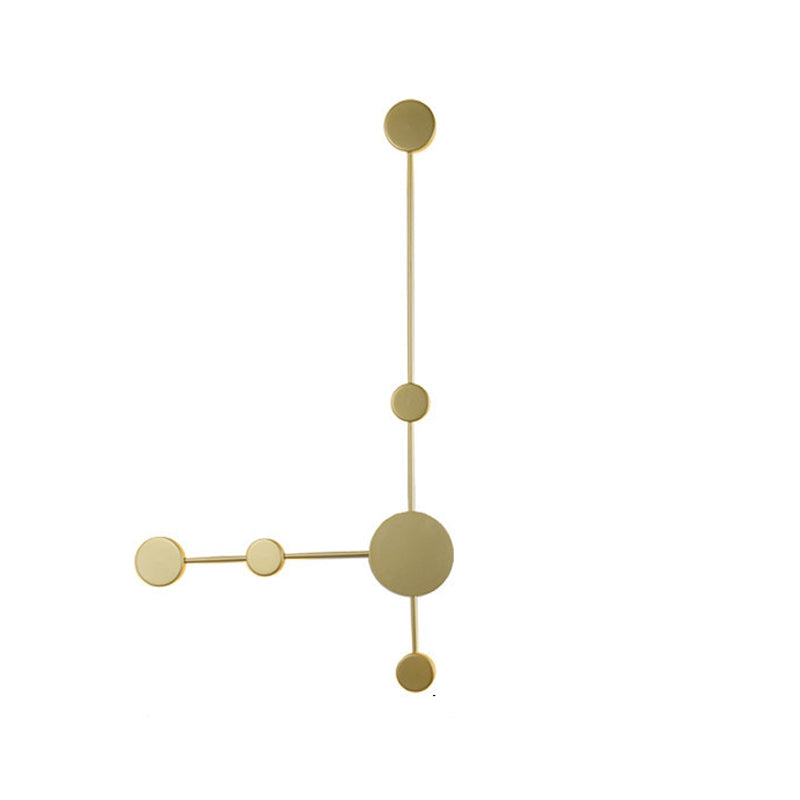Luz de la matrícula moderna Lighting Geométrico Luz de luz Luces de pared de metal para sala de estar