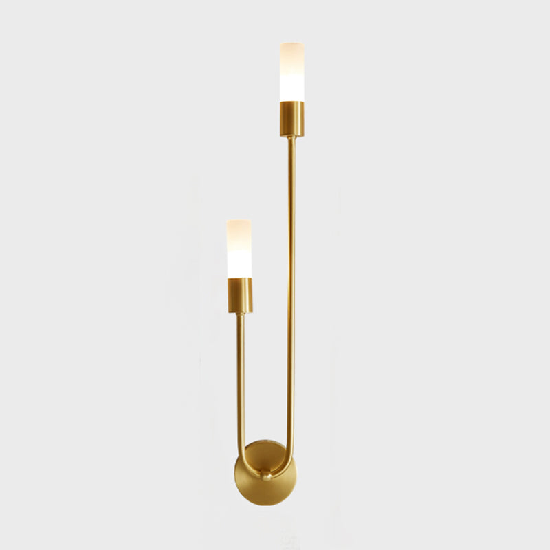 Cilinder wand sconce lichten moderne wandlamp armatuur metaal 2 lichte wandwanden