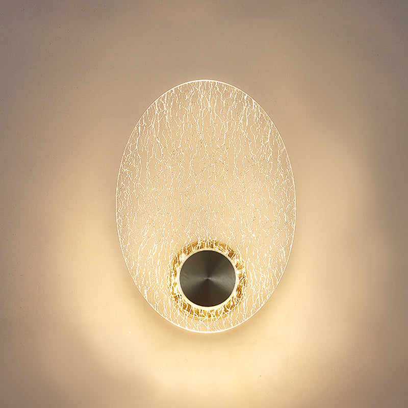 Modern Wall Sconce Lighting Metal Wall Sconce 1 Light Sconce Light Fixture in Gold