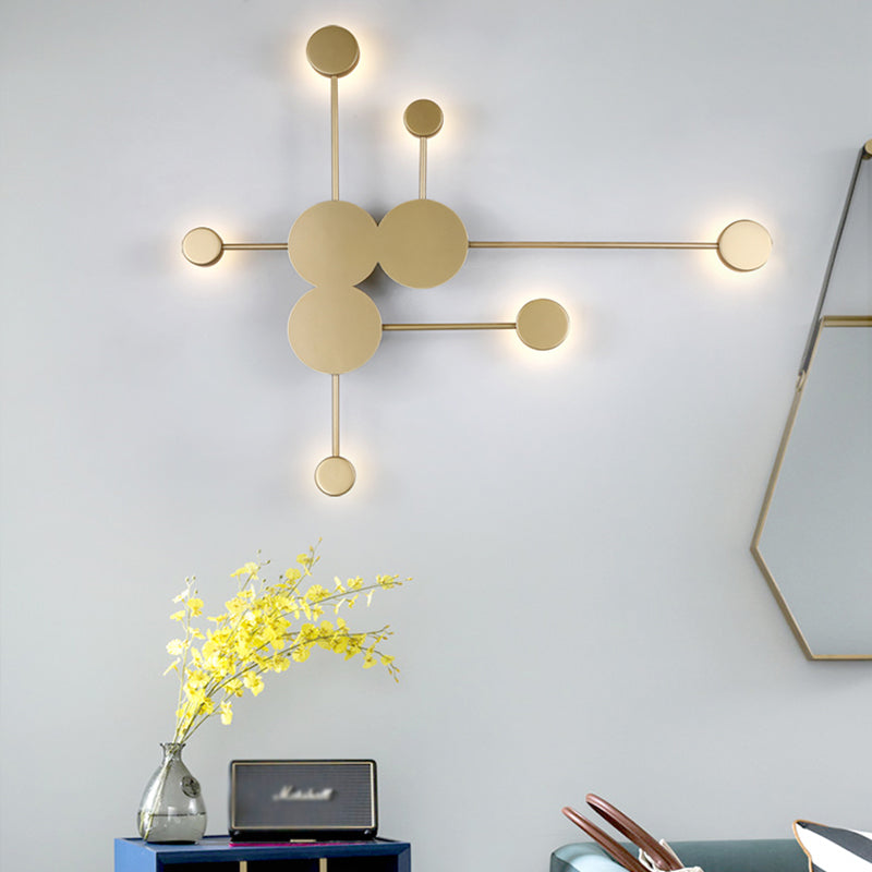 Geometric Wall Sconce Lights Modern Wall Sconce Lighting Metal 6 Light Sconce Lights