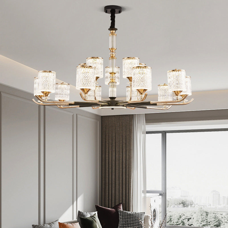 Cylindre lustre luminaire