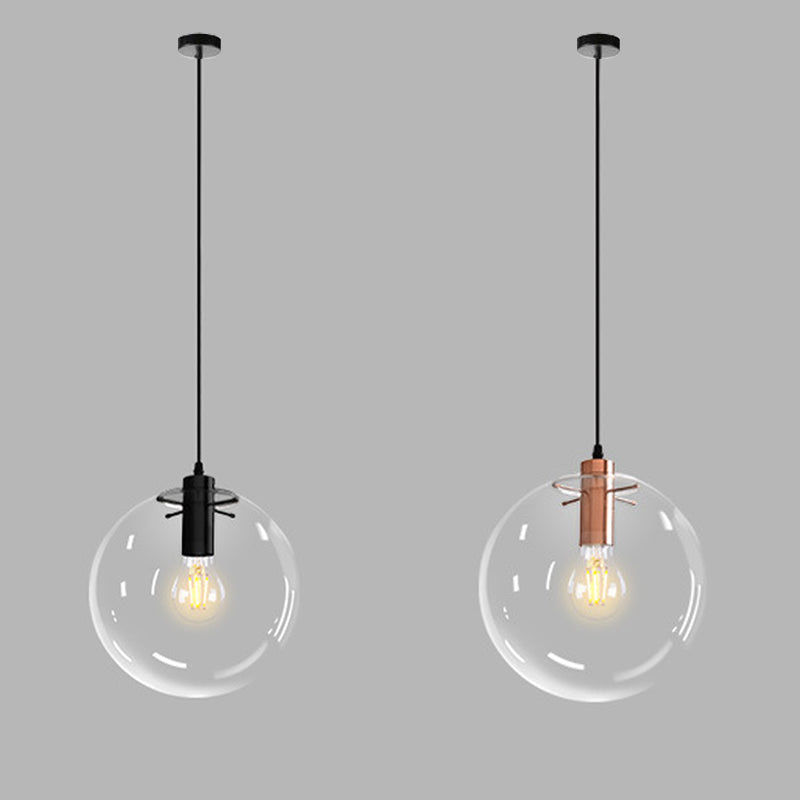 Einfachheit Glas Anhänger Beleuchtung moderne 1 Kopfhängelampe für Esszimmer