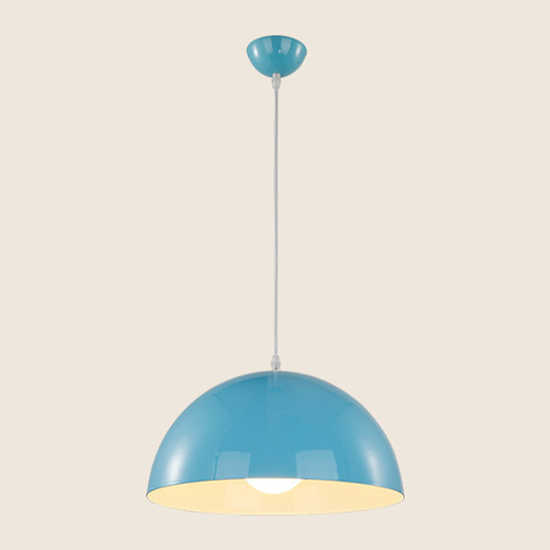 Modern Style Macaron Pendant Light 1 Light Hanging Lamp Fixture for Living Room