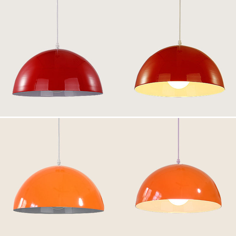 Modern Style Macaron Pendant Light 1 Light Hanging Lamp Fixture for Living Room