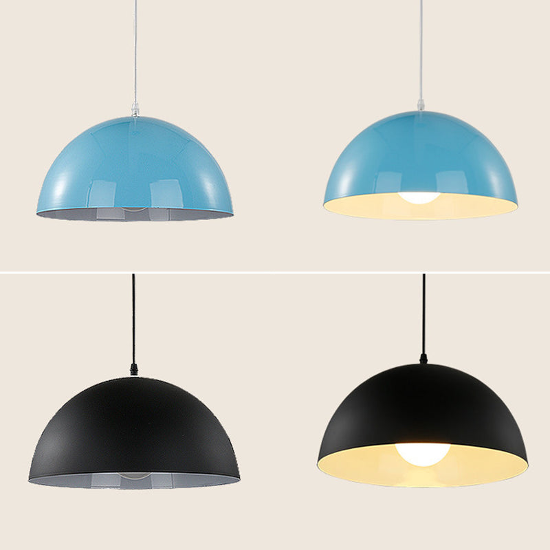 Modern Style Macaron Pendant Light 1 Light Hanging Lamp Fixture for Living Room