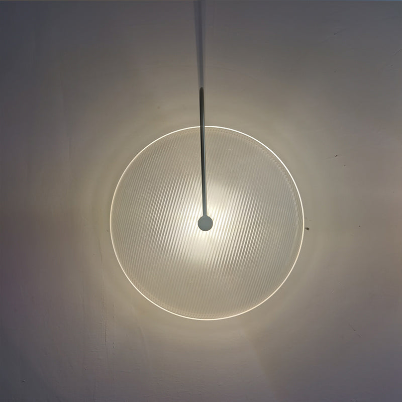 Round Sconce Light Fixtures Modern 1-Light Wall Mounted Lamp with Grass Shade